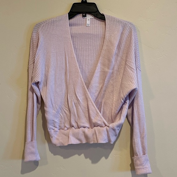 Leith Ribbed Wrap Sweater - Picture 2 of 6